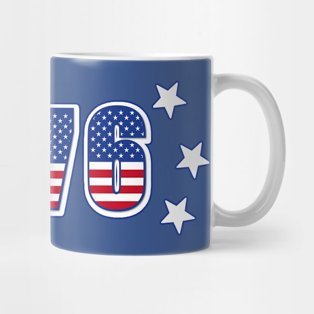 1776 Fourth of July American Flag by letnothingstopyou